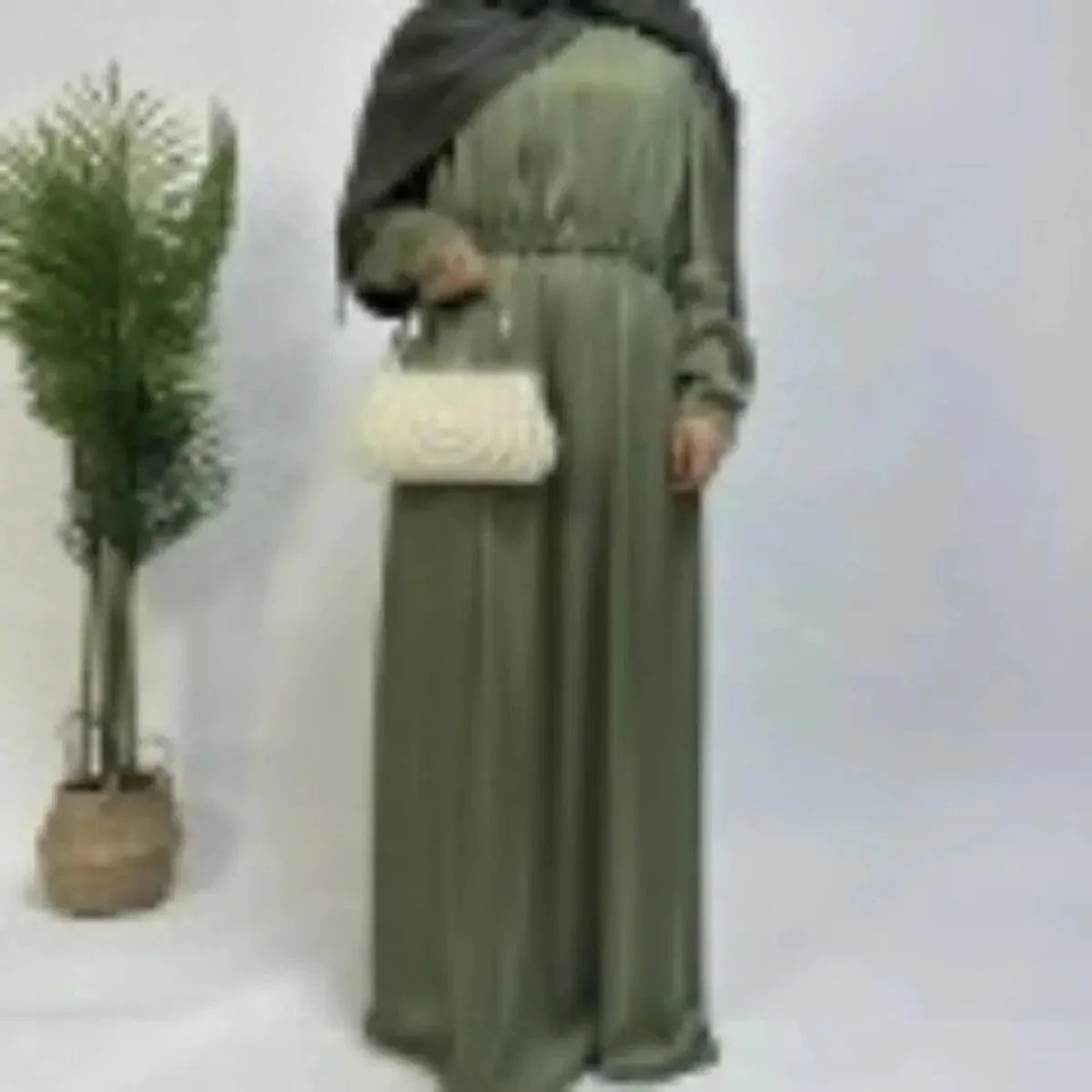 Armani Abaya: Perfect Satin Abaya With A Drawstring (MA039) - Image 14