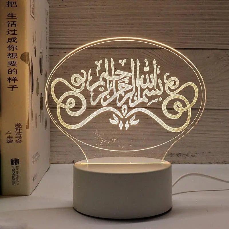 MR012 Ramadan 3D Led Night Light,USB 16 Color Change Remote Control Light - Image 11