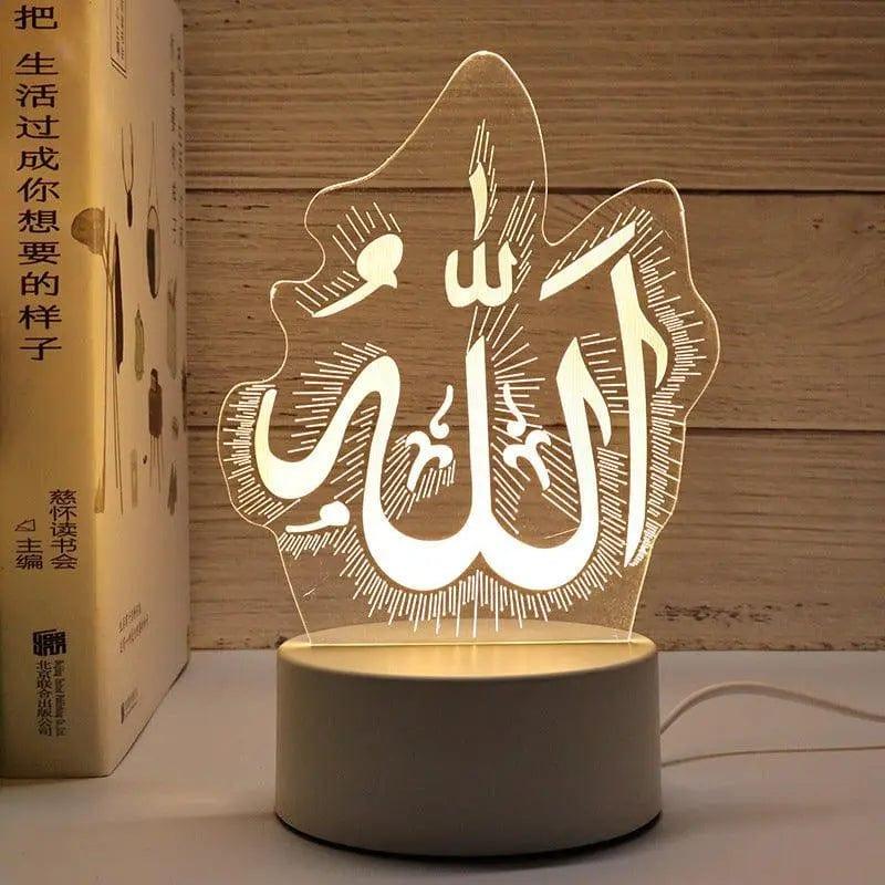 MR012 Ramadan 3D Led Night Light,USB 16 Color Change Remote Control Light - Image 22