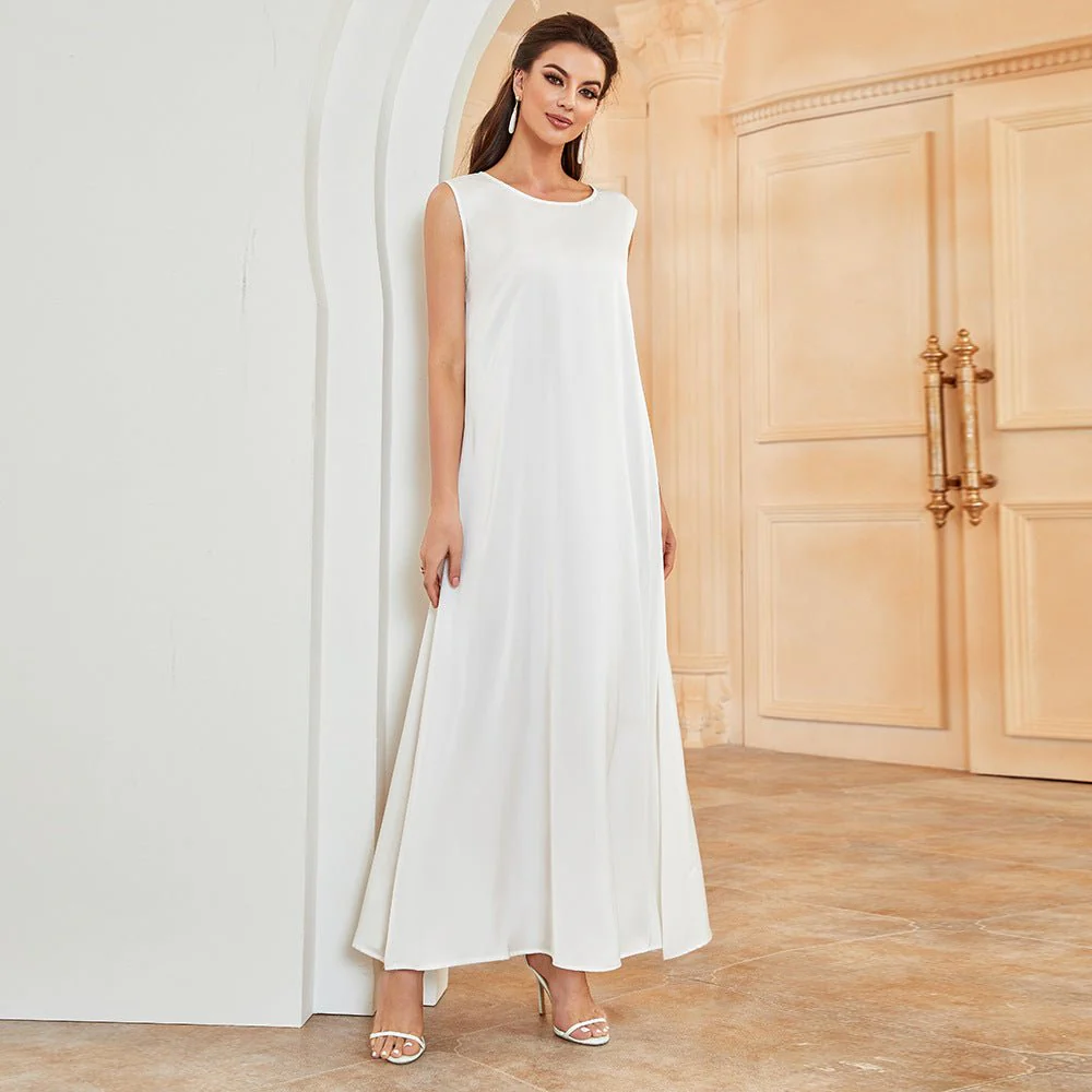 Satin Sleeveless Inner Dress (MA037) - Image 3