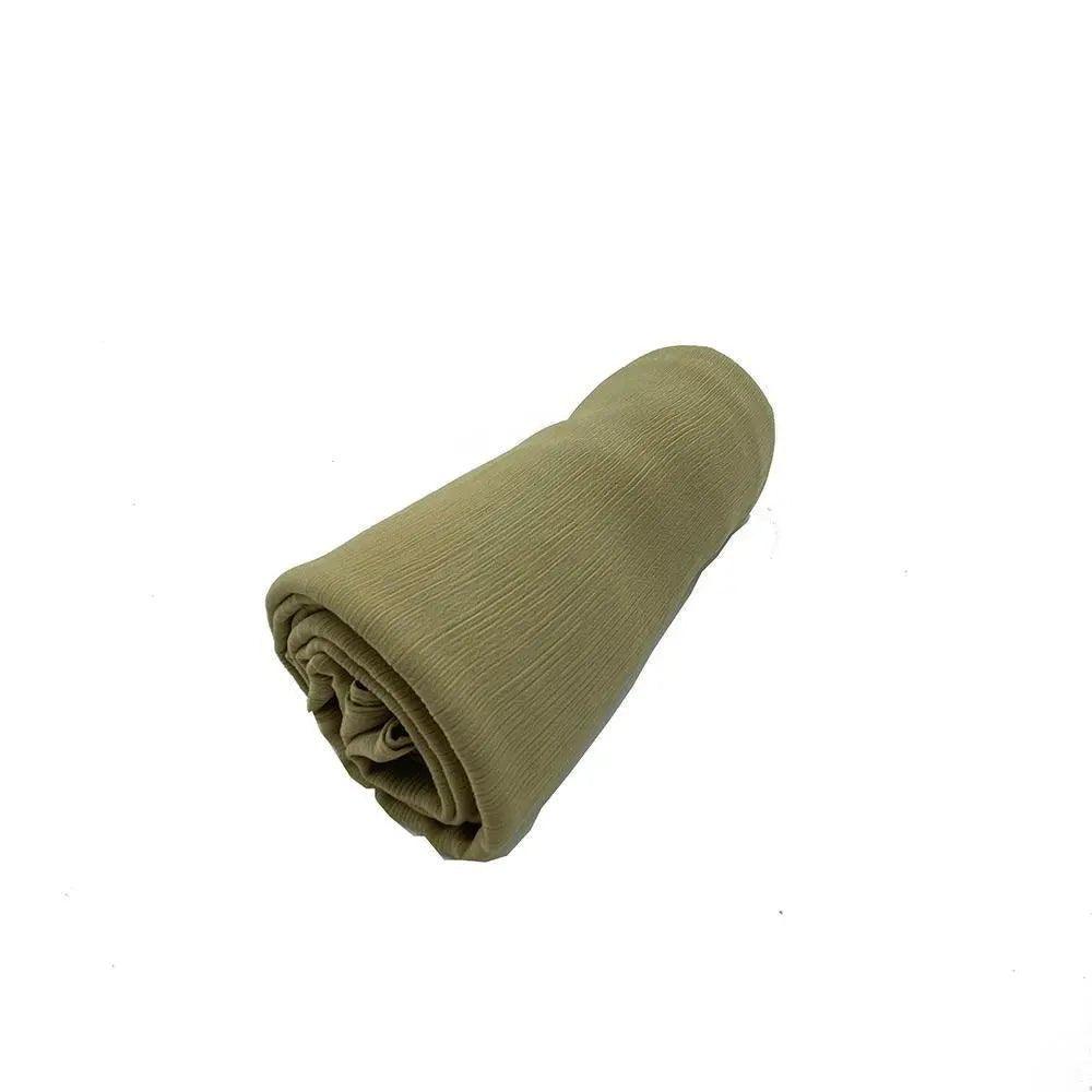 Crepe Scarf Crinkle Chiffon Hijab for Women Shawls Ripple Pleated (MH003) - Image 31