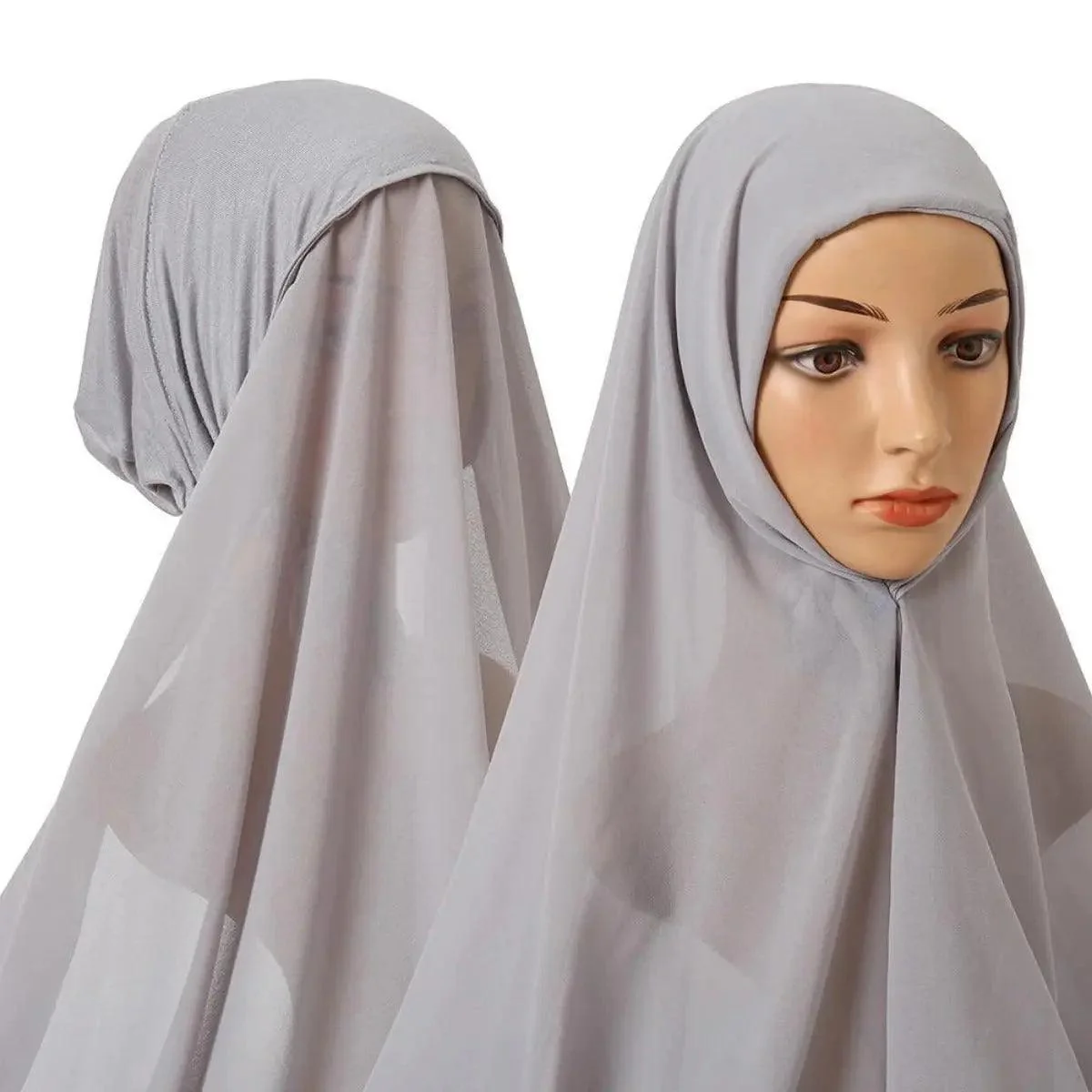 Chiffon Instant Hijab with Modal Undercap (MH004) - Image 10