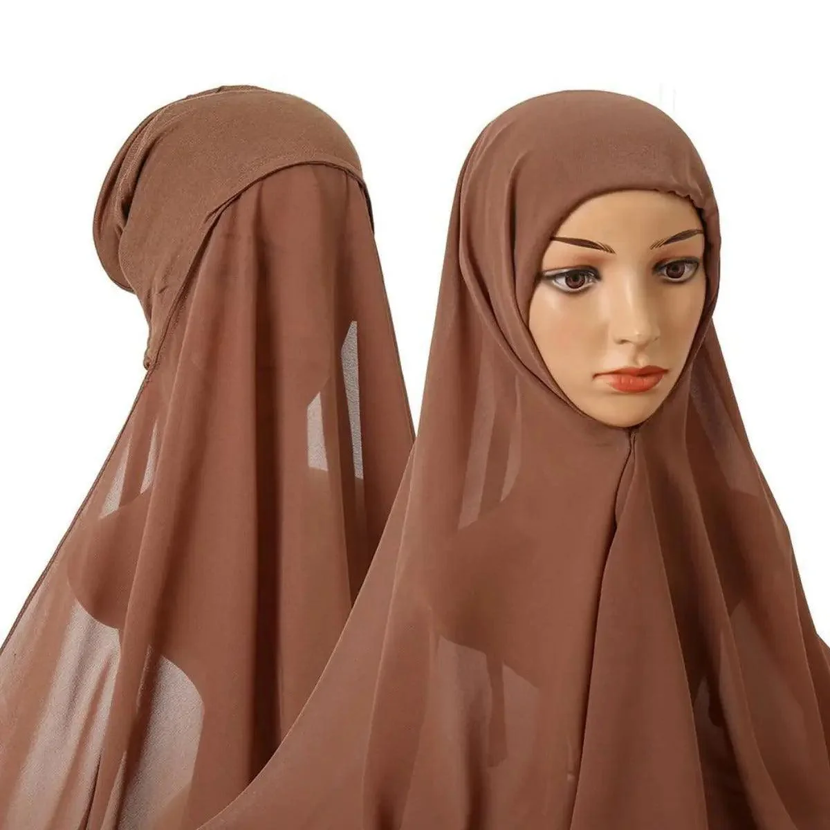 Chiffon Instant Hijab with Modal Undercap (MH004) - Image 12