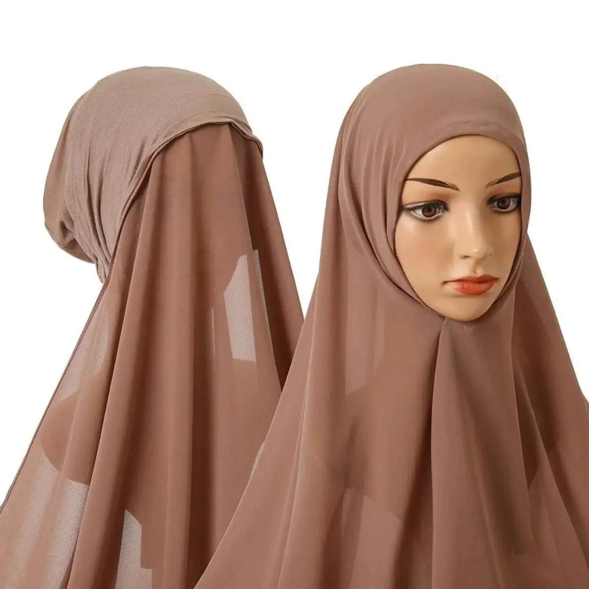 Chiffon Instant Hijab with Modal Undercap (MH004) - Image 14