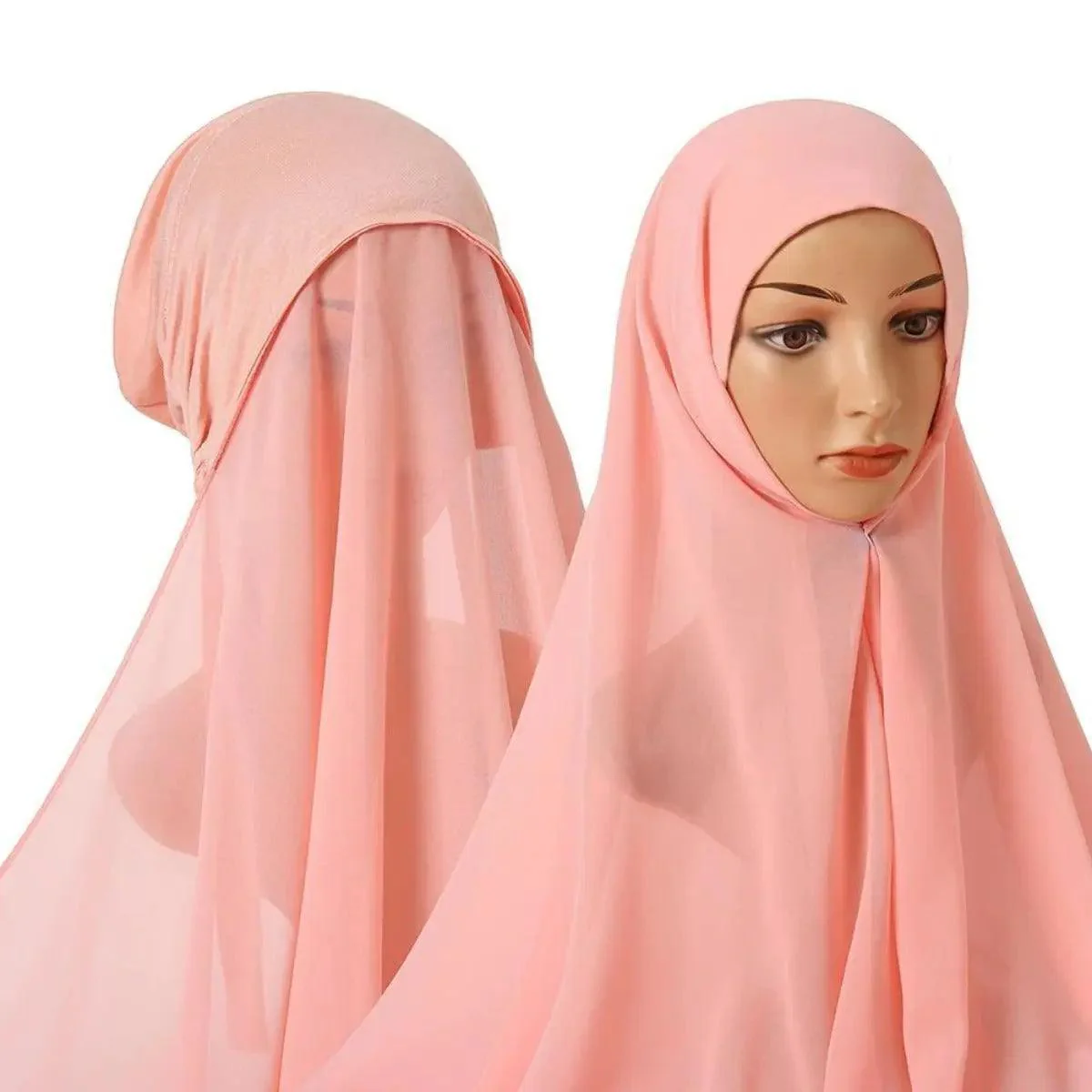 Chiffon Instant Hijab with Modal Undercap (MH004) - Image 16