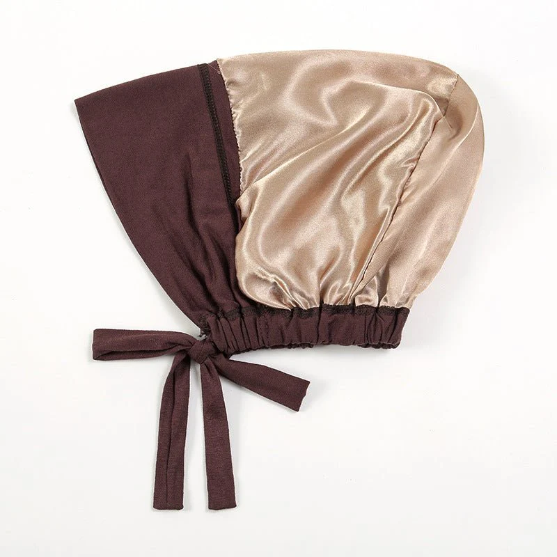 Lightweight Double Layered Satin-lined Undercap for Hijab - Comfortable and Breathable (MH023) - Image 15
