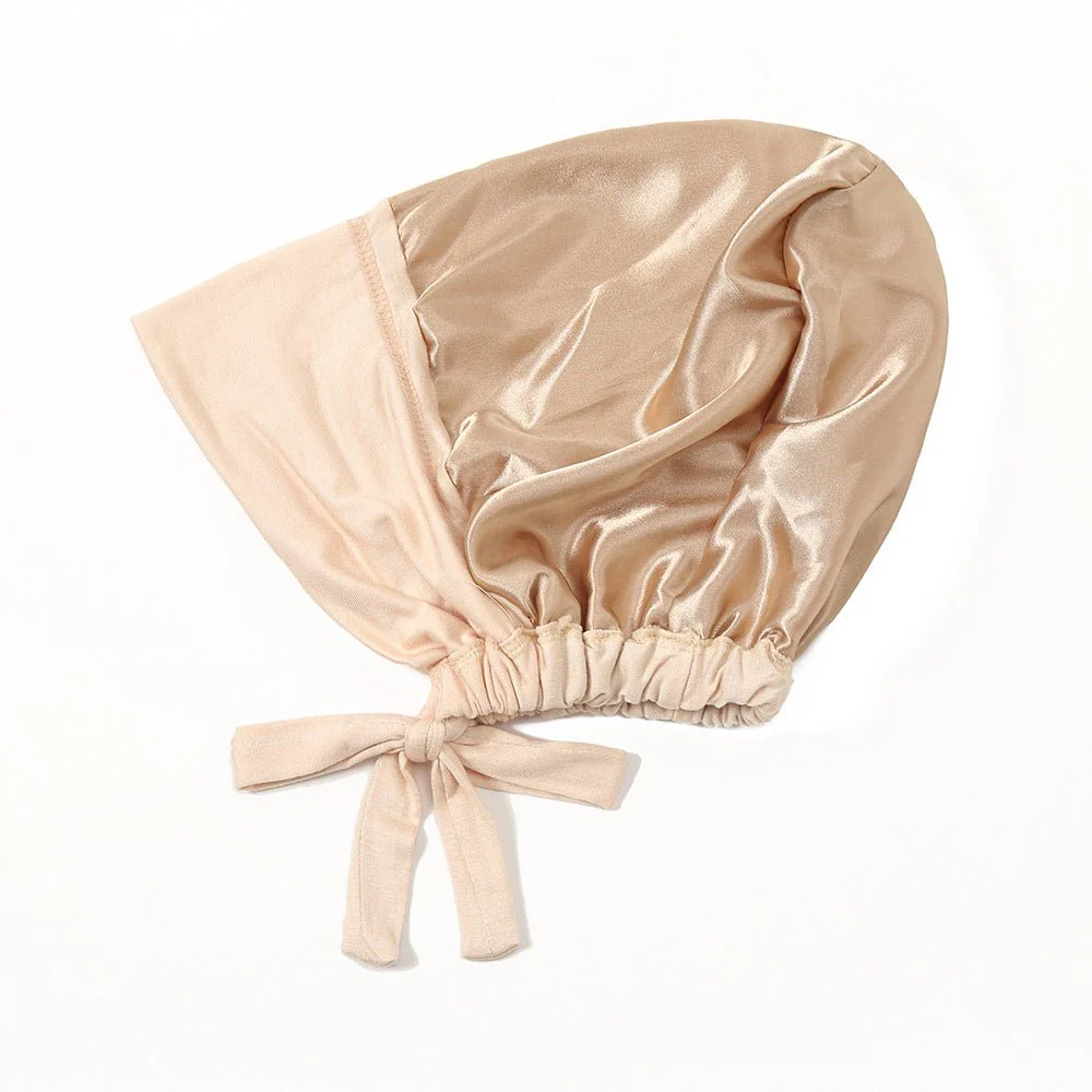 Lightweight Double Layered Satin-lined Undercap for Hijab - Comfortable and Breathable (MH023) - Image 5