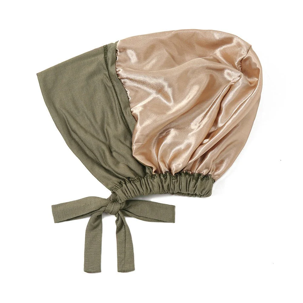 Lightweight Double Layered Satin-lined Undercap for Hijab - Comfortable and Breathable (MH023) - Image 6