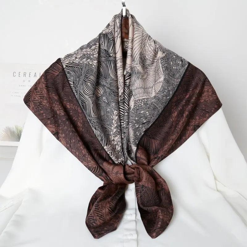 Scarf Fashion Print Hijab (MH026) - Image 26