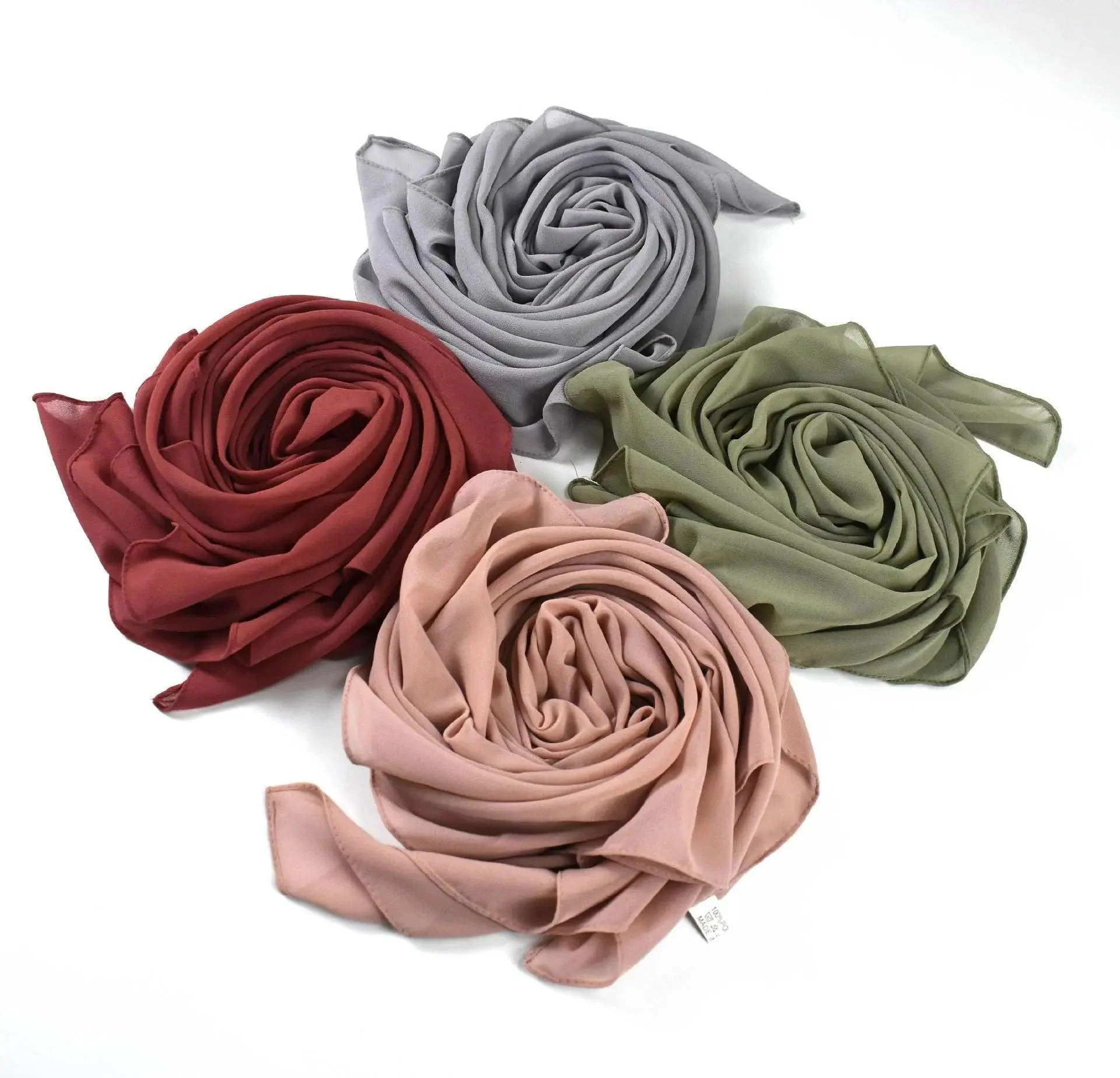 Pearl chiffon square hijab (MH028) - Image 5
