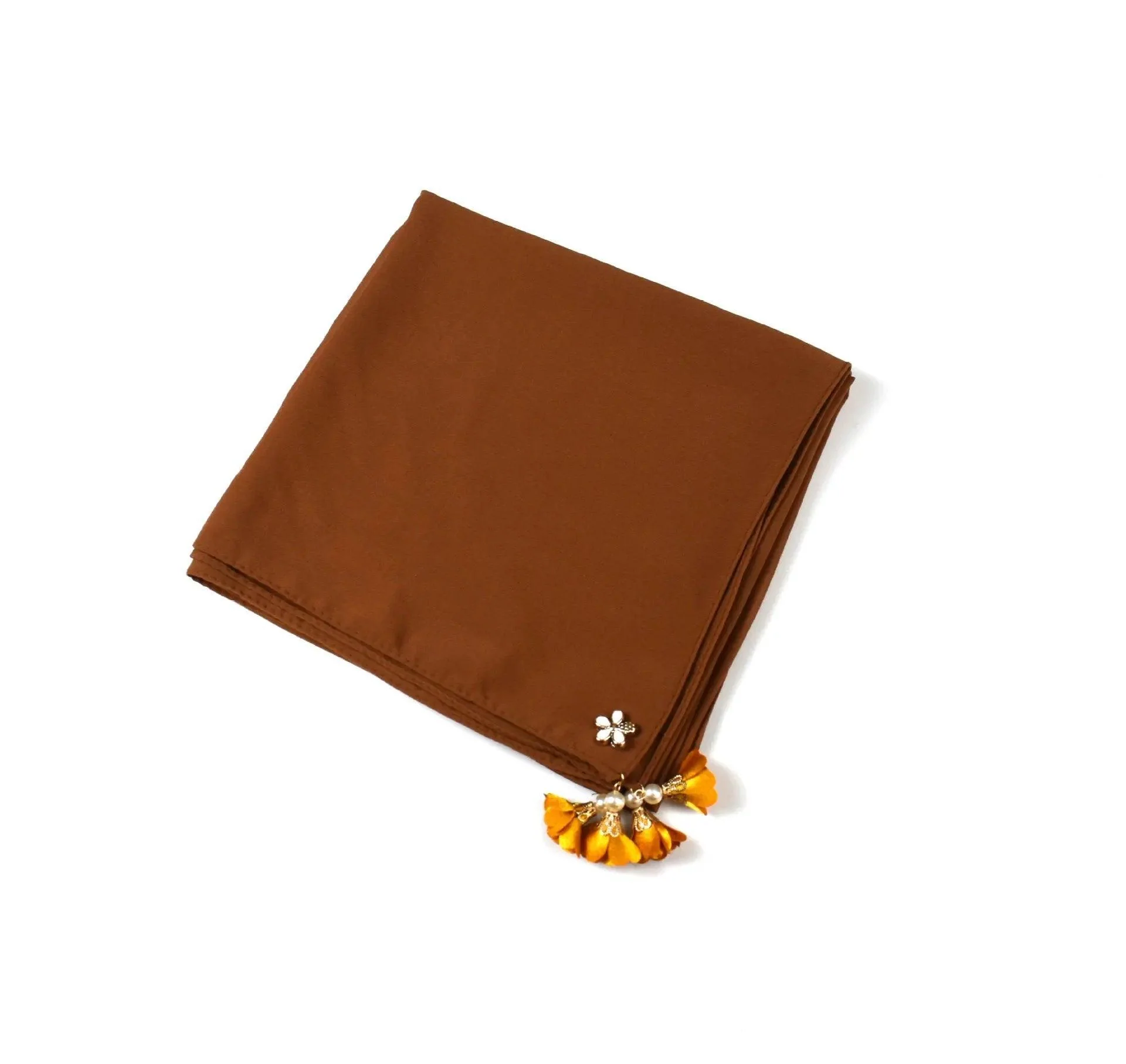 Pearl chiffon square hijab scarf (MH030) - Image 8