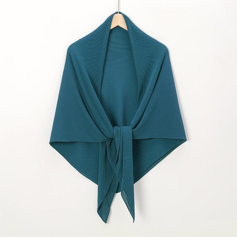 Solid Color Crinkle Chiffon Hijab - Lightweight Scarf for Women (MH040) - Image 15