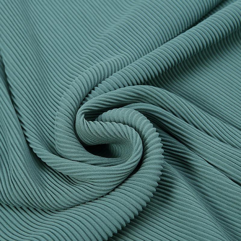 Solid Color Crinkle Chiffon Hijab - Lightweight Scarf for Women (MH040) - Image 3