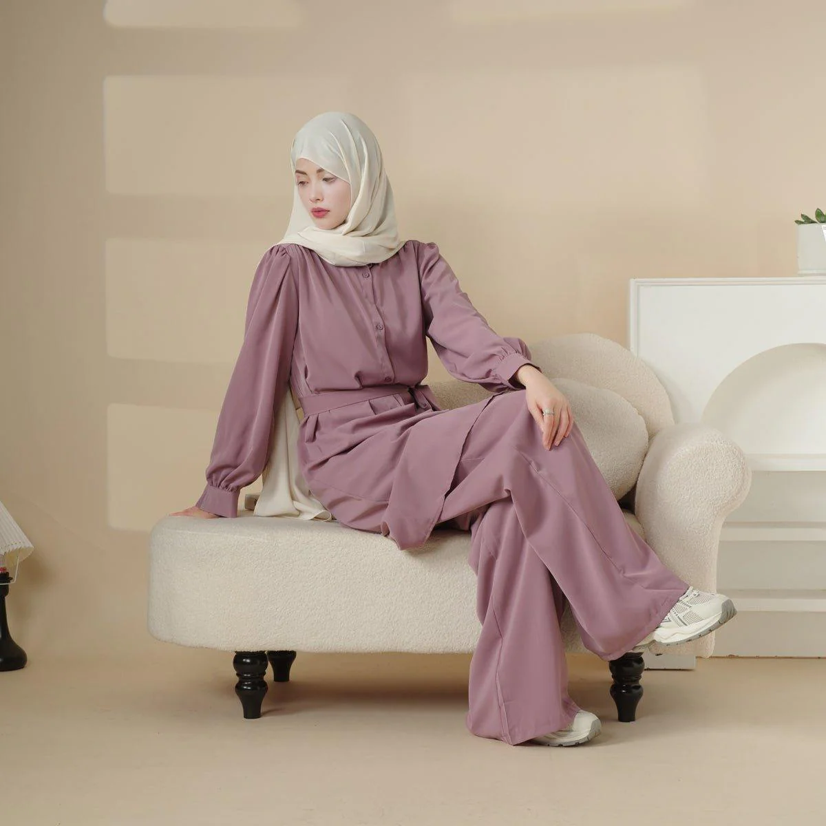 Long Sleeve Shirt and Pants Suit (MOA023) - Image 4