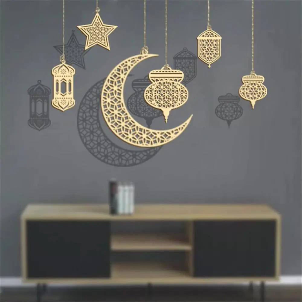 MR020 Wooden Ramadan & Eid Mubarak Decoration - Image 3