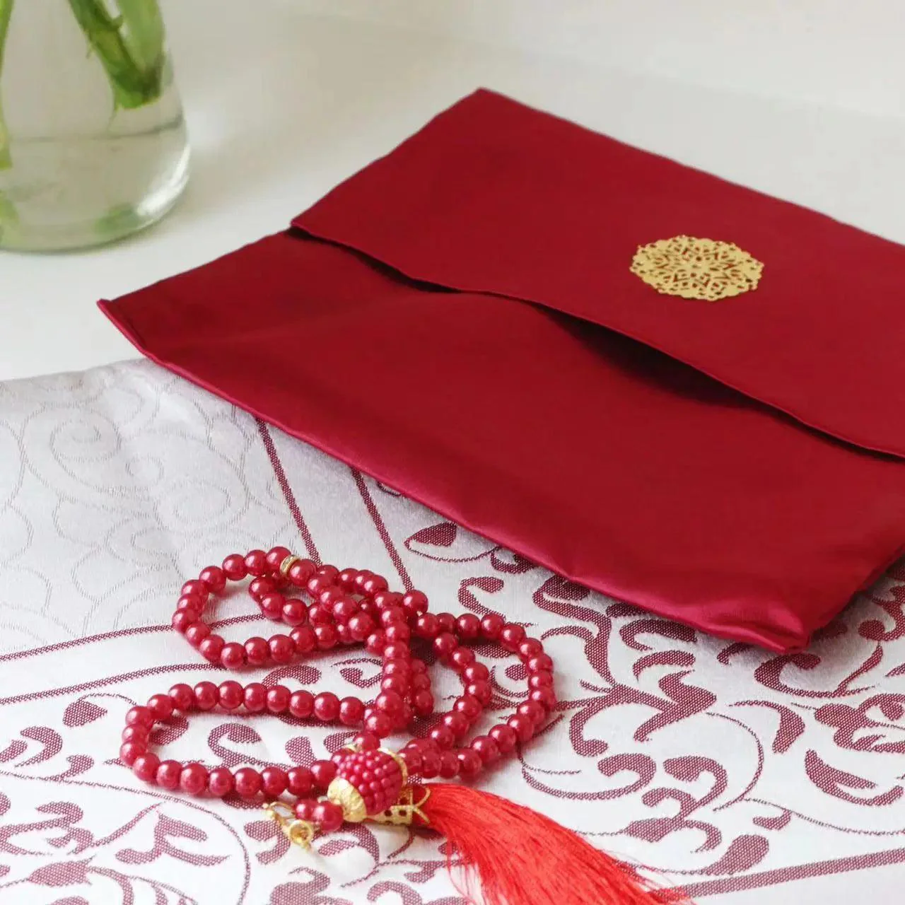 Luxury Prayer Mat and Tasbeeh Set (MR048) - Image 16