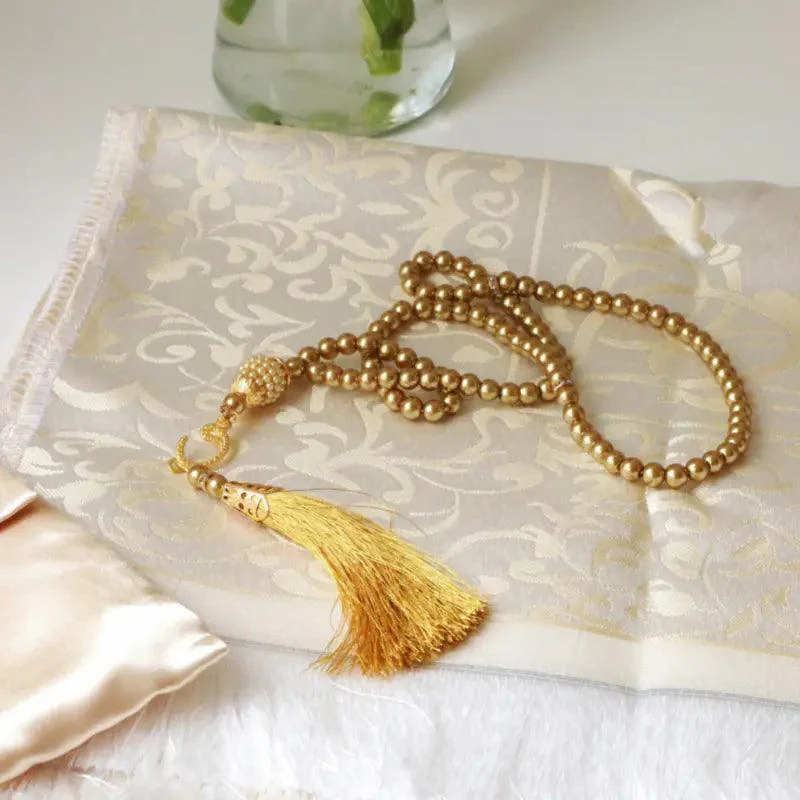 Luxury Prayer Mat and Tasbeeh Set (MR048) - Image 5