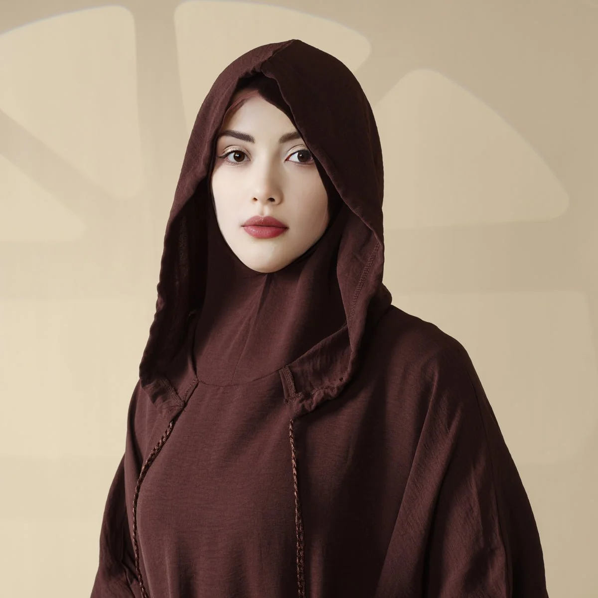 Solid Stylish Jilbab With A Hood | Crepe Jilbab With Attached Hood (MJ015) - Image 14