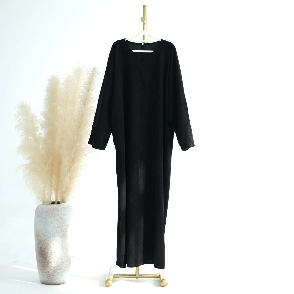 Wide Sleeve Corduroy Abaya (MA045) - Image 7
